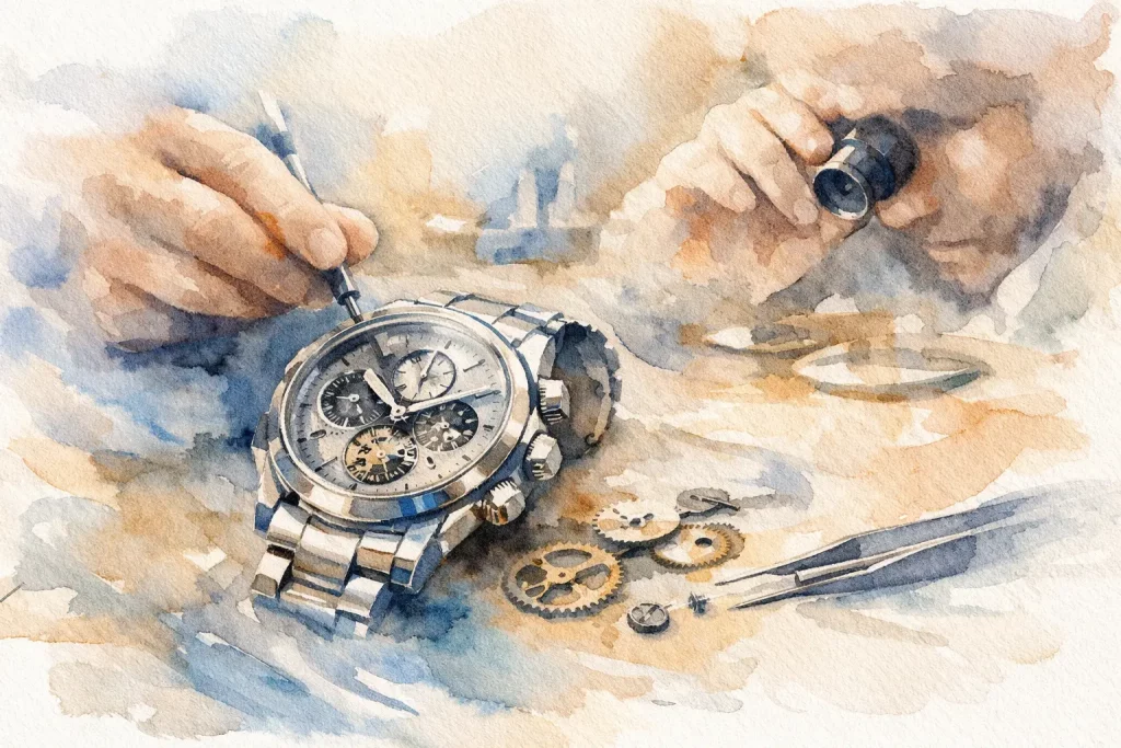 Wanneer luxe horloge onderhoud nodig is