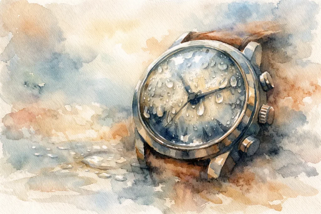 is condens in horloge gevaarlijk?