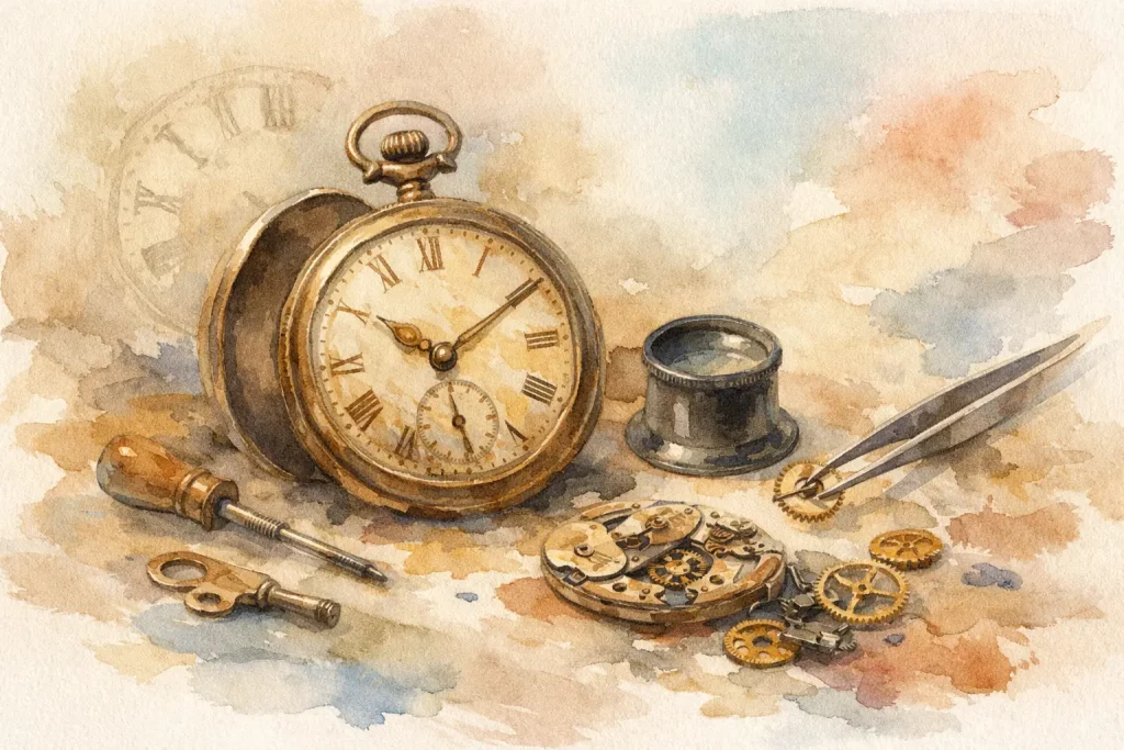 Vintage horloge restauratie handleiding