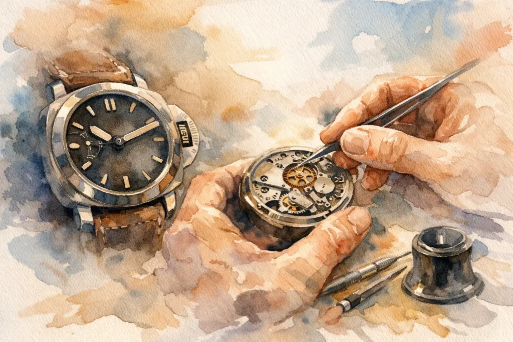 Panerai reparatie met respect voor uw uurwerk