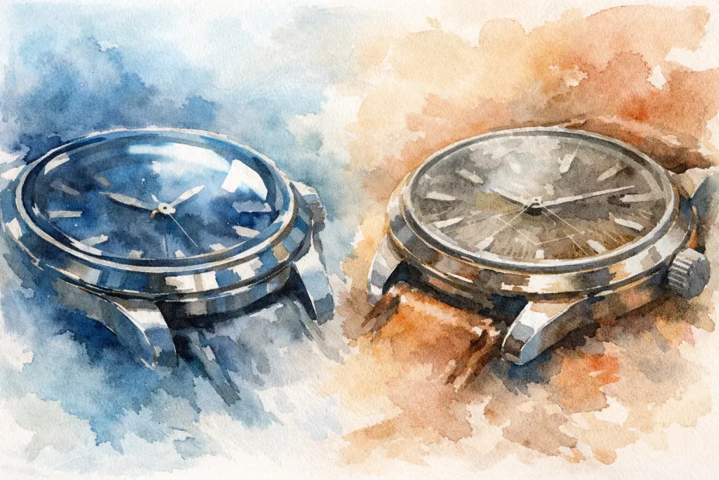 Saffierglas versus mineraalglas voor uw horloge