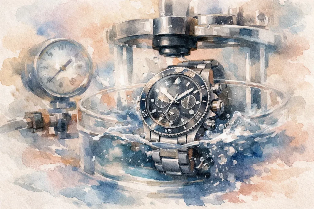 Wat betekent druktest na service bij uw horloge?