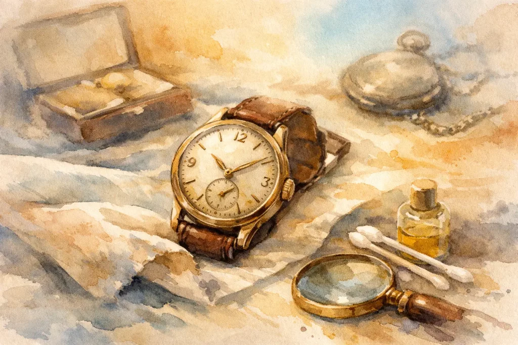 Hoe onderhoud je een erfstukhorloge met zorg?