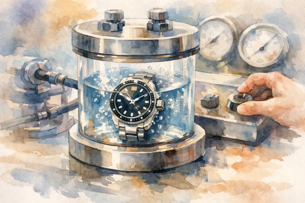 Hoe werkt een druktest van uw horloge?