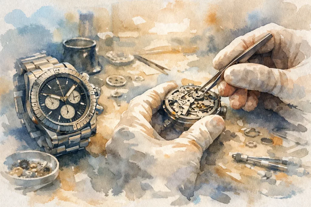 Breitling service buiten merkdealers uitgelegd