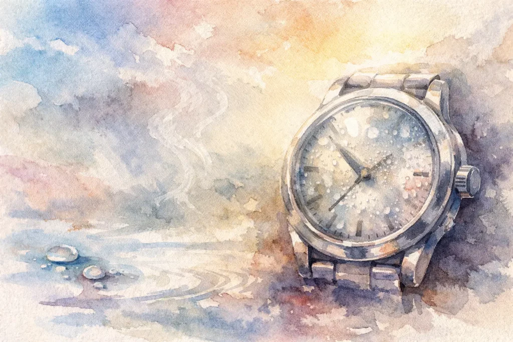 Kan condens vanzelf verdwijnen in een horloge?